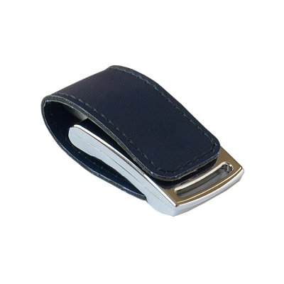 Кожа 20 Элегант, синий, 4Гб, переходник мини-пвх