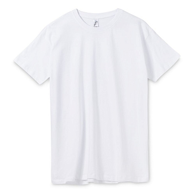 Футболка унисекс Regent 150, черная (Белый)