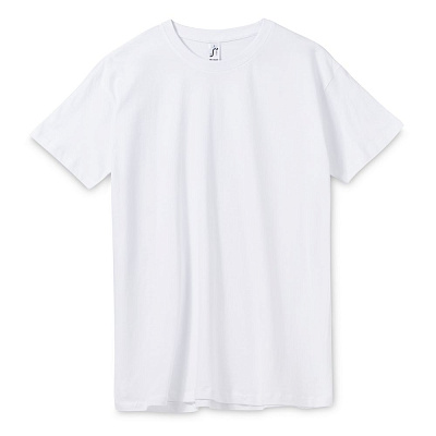 Футболка унисекс Regent 150, черная (Белый)