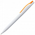 Ручка шариковая Pin, белая с оранжевым - Фото 2