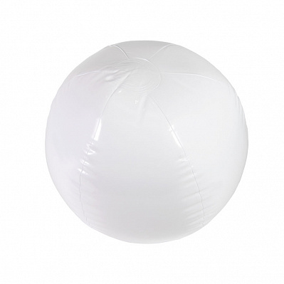 Мяч пляжный надувной, 40 см (Белый)