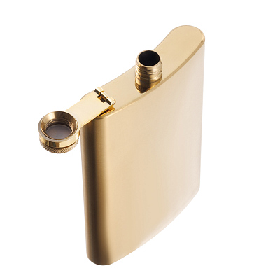 Фляга S.Quire 0,24 л, сталь, золотистая