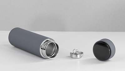 Набор подарочный "Pleasure": термос "Бостон next", специи, серый