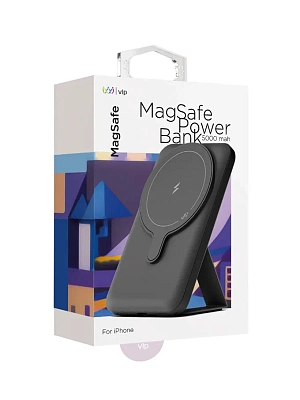 Беспроводной магнитный ПЗУ VLP Magsafe PowerBank 5000, черный