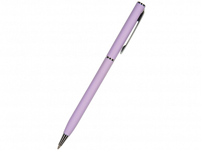 Ручка металлическая шариковая Palermo, софт-тач (Сиреневый /серебристый)