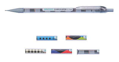 Механический карандаш Hauser Checkers, пластик, 0,7мм