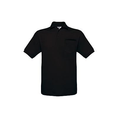 Поло Safran Pocket, черный