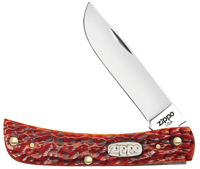 Нож перочинный ZIPPO Chestnut Bone Standard Jigged Sodbuster Jr 92 мм коричневый