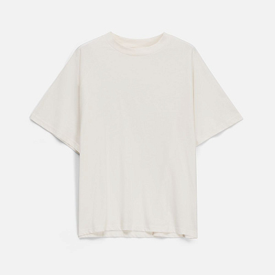 Футболка унисекс оверсайз T2, молочно-белая