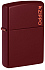 Зажигалка ZIPPO Classic с покрытием Merlot, латунь/сталь, бордовая, глянцевая, 38x13x57 мм - Фото 1