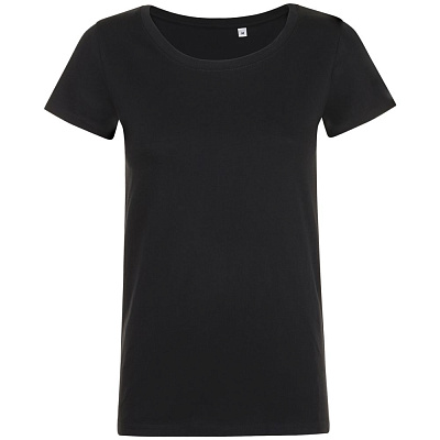 Футболка женская Mia, темно-синяя (Чёрный)