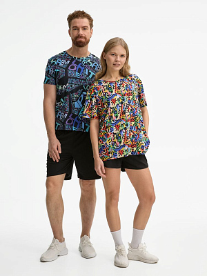 Футболка унисекс Senti с полной запечаткой на заказ