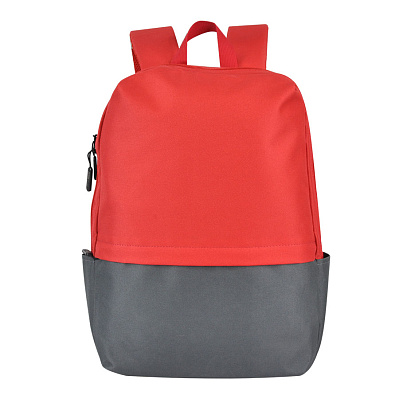 Рюкзак Eclat, красный/серый, 43 x 31 x 10 см, 100% полиэстер 600D (Красный, серый)