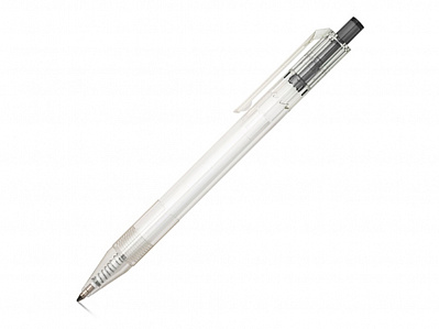 Ручка шариковая из переработанного PET HARLAN (Прозрачный/черный)