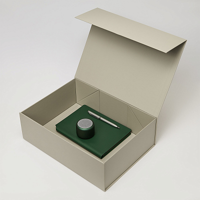 Подарочный набор Passion, Molto  (колонка, ежедневник, ручка) (Зеленый)