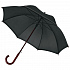 Зонт-трость светоотражающий Reflect, черный - Фото 1