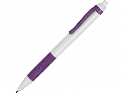 Ручка пластиковая шариковая Centric (Белый/фиолетовый)