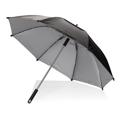 Зонт-трость антишторм Hurricane Aware™, d120 см (Черный;)