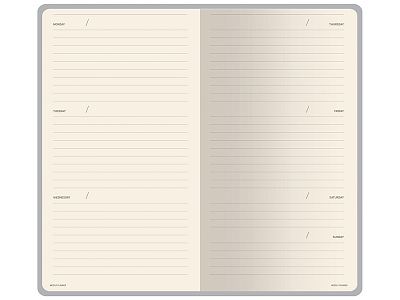 Еженедельник недатированный А6 Black