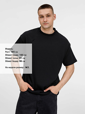 Футболка оверсайз унисекс Sinkopa, черная