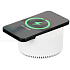 Bluetooth-колонка с беспроводной зарядкой relaxTime, белая - Фото 1