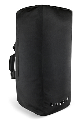 Сумка дорожная BUGATTI Blanc Delight, чёрная, нейлон RPET600D/тарпаулин/полиэстер, 67х32х29 см, 55 л