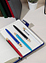 Ручка шариковая "Matt" из переработанного алюминия и пластика, с кнопкой из бамбука, синий - Фото 3