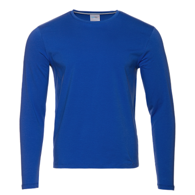 Футболка унисекс с длинным рукавом STAN хлопок/эластан 180, 35 (Синий)