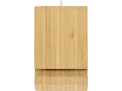 Беспроводное зарядное устройство из бамбука Jetty, 10 Вт