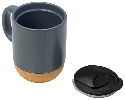 Кружка с пробковым дном и крышкой Denpasar