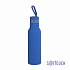 Бутылка для воды "Фитнес" 700 мл, покрытие soft touch, синий - Фото 1