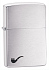 Зажигалка для трубок ZIPPO Pipe с покрытием e Brushed Chrome, латунь/сталь, серебристая, 36x12x56 мм - Фото 1