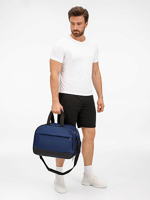 Спортивная сумка Atlantes, темно-синяя с черным