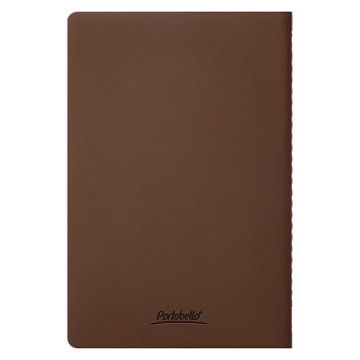 Блокнот Alpha slim, коричневый