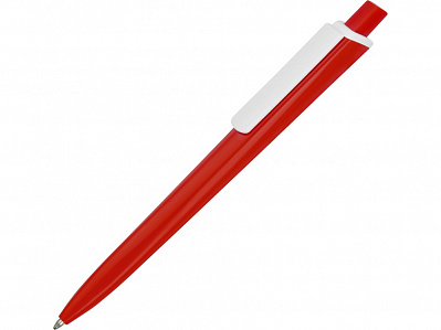 Ручка пластиковая трехгранная шариковая Lateen (Красный/белый)