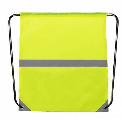 Рюкзак LEMAP, светоотражающая полоса по середине (Неоновый желтый)