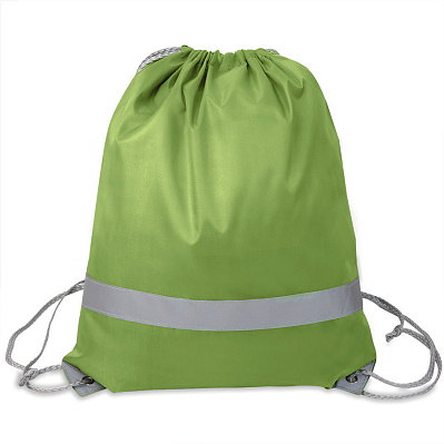 Рюкзак мешок RAY со светоотражающей полосой (Зеленый)