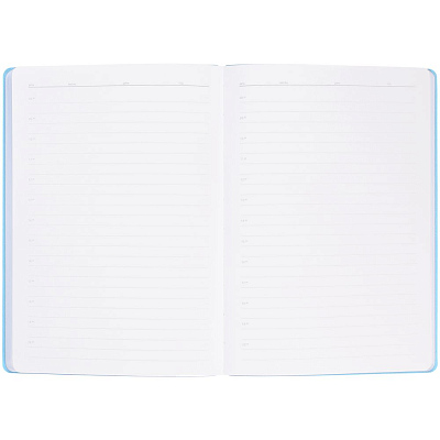 Ежедневник Flexpen Shall, недатированный, голубой