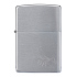Зажигалка ZIPPO с покрытием Brushed Chrome,латунь/сталь, серебристая, 38x13x57 мм - Фото 2
