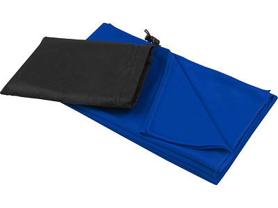 Полотенце спортивное Lucas из переработанного полиэстера, 50х140 см (Ярко-синий)