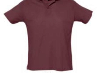 Рубашка поло мужская SUMMER II 170  (Бордовый)