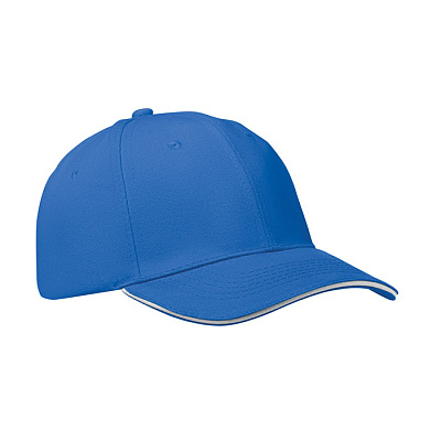 6 panel baseball cap (Бело-голубой)