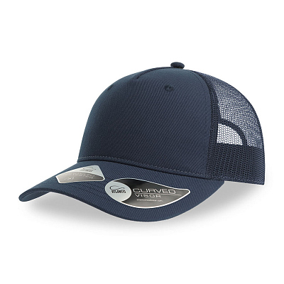 Бейсболка ZION, 5 клиньев, пластиковая застежка (Тёмно-синий)