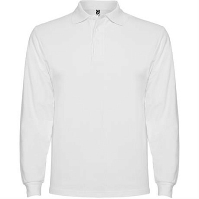 Футболка поло ESTRELLA L/S мужская, БЕЛЫЙ XL (Белый)