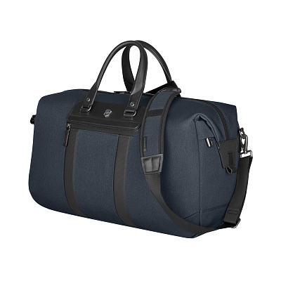 Дорожная сумка VICTORINOX Architecture Urban2 Weekender, синий, полиэстер/кожа, 24x56x30 см, 45 л