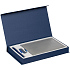 Коробка Horizon Magnet с ложементом под ежедневник, флешку и ручку, темно-синяя - Фото 2