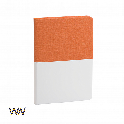 Ежедневник недатированный "Палермо", формат А5  (Оранжевый с белым)