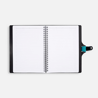 Ежедневник Strep Front на заказ, недатированный, бирюзовый