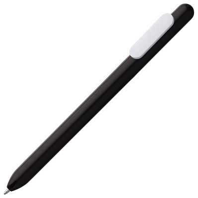 Ручка шариковая Swiper, черная с белым (Черный)