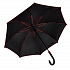 Зонт-трость BACK TO BLACK, пластиковая ручка, полуавтомат - Фото 1